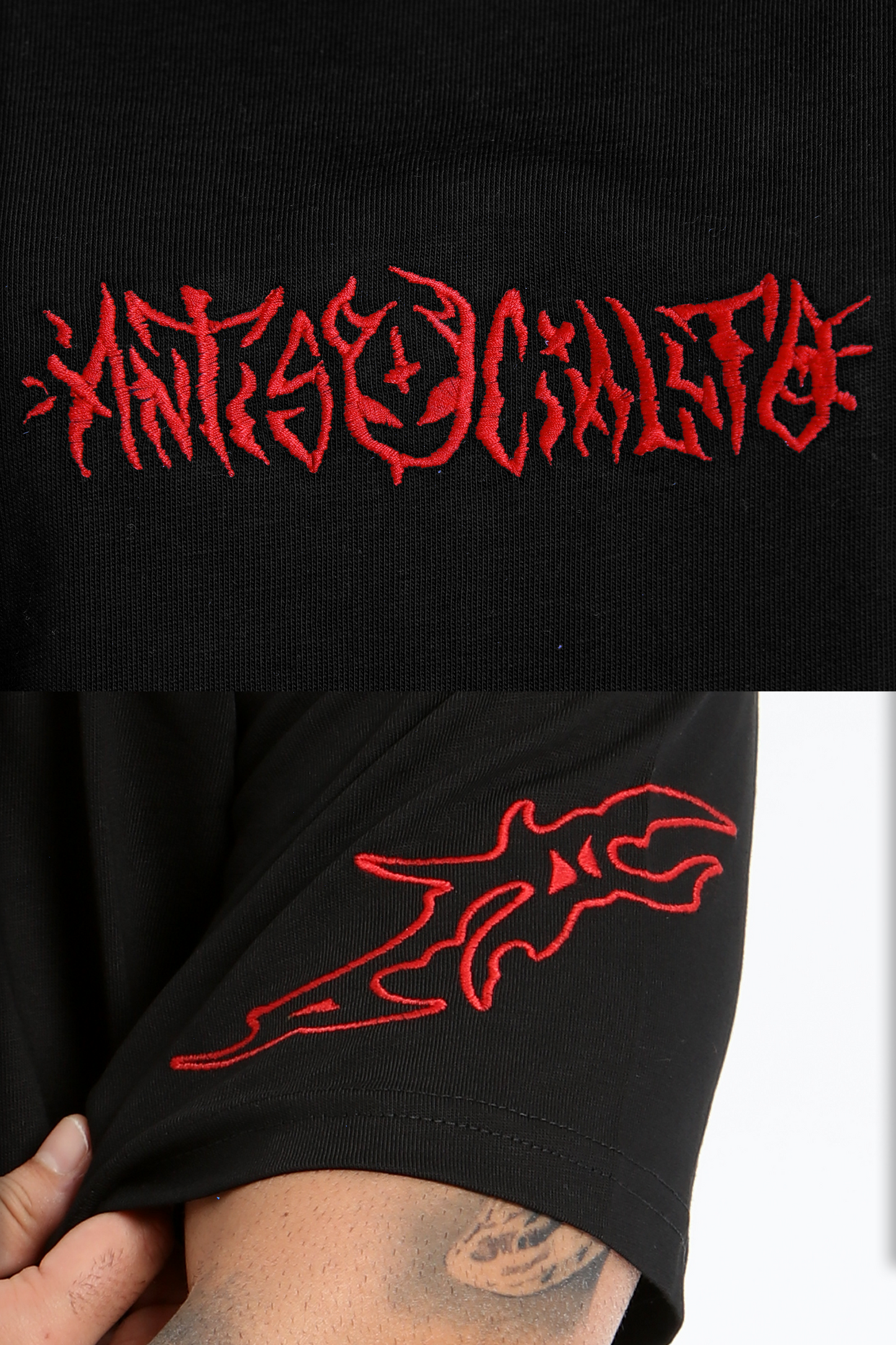 DEMON BLACK OVERSIZE TEE