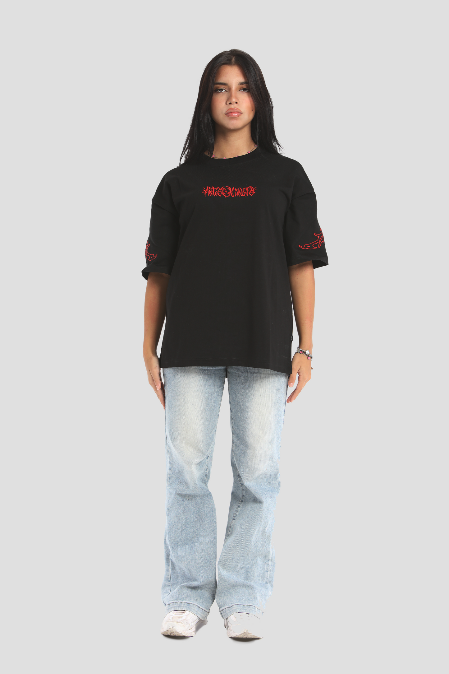 DEMON BLACK OVERSIZE TEE