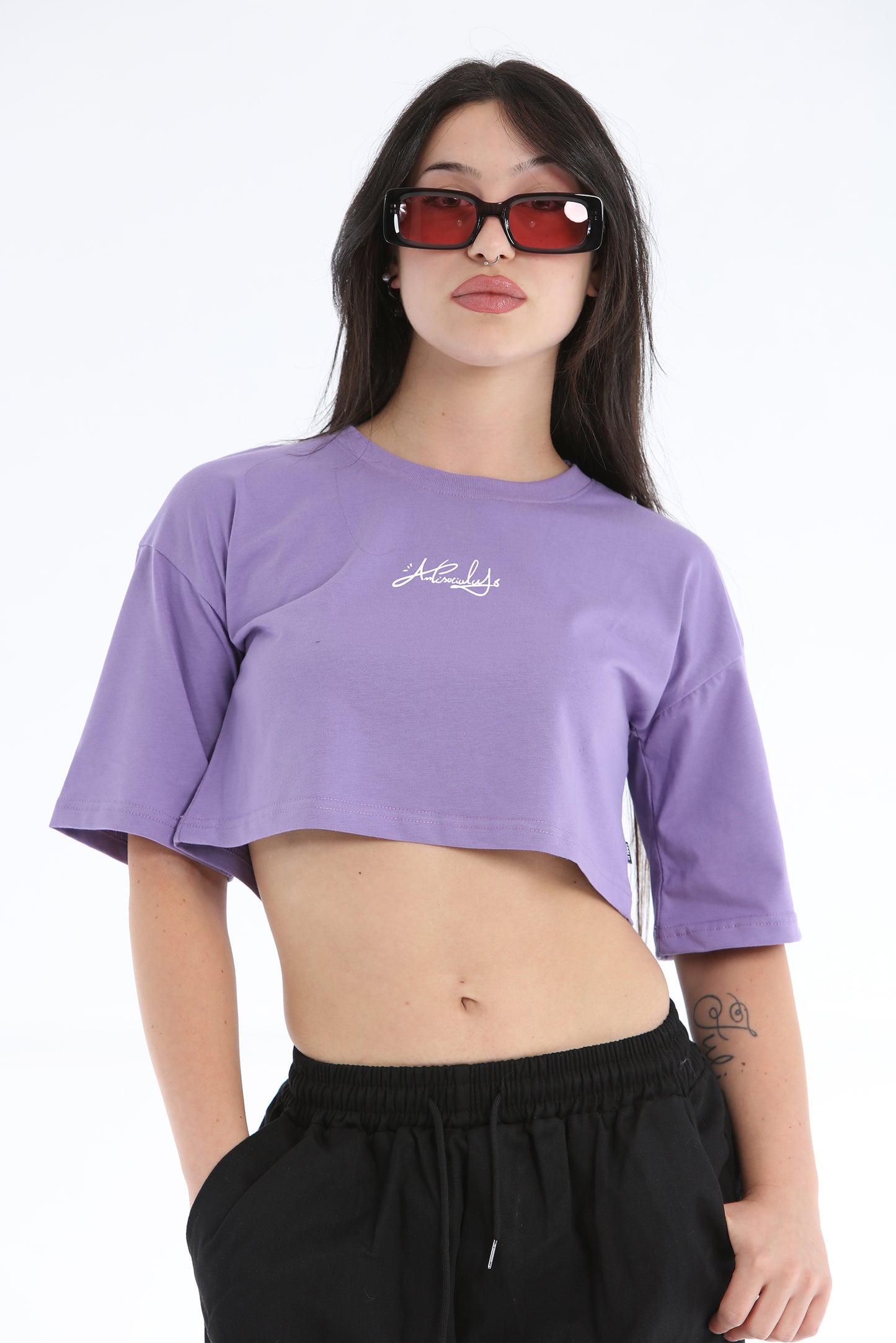 CROP TOP LILY VINTAGE LILLA