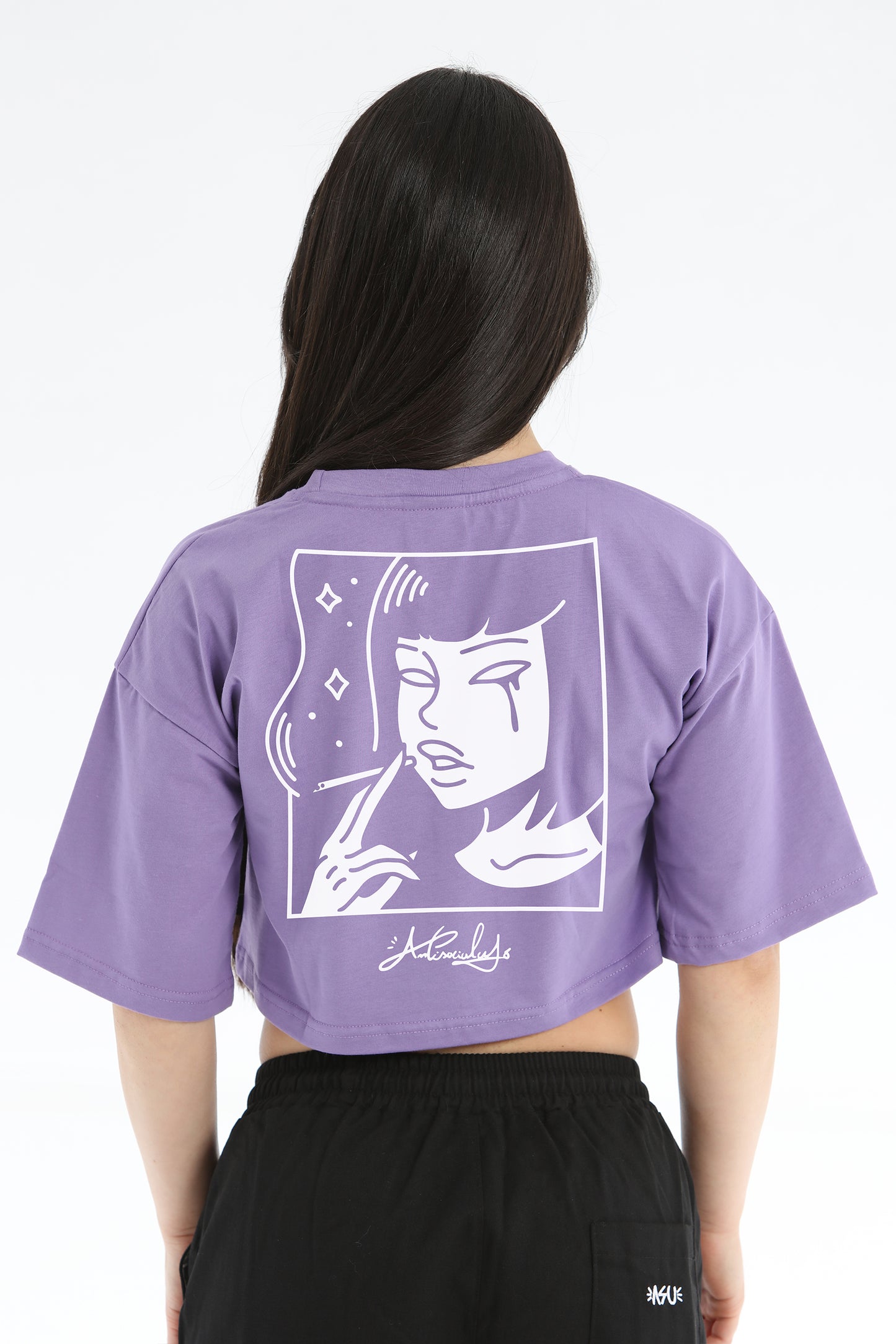 CROP TOP LILY VINTAGE LILLA