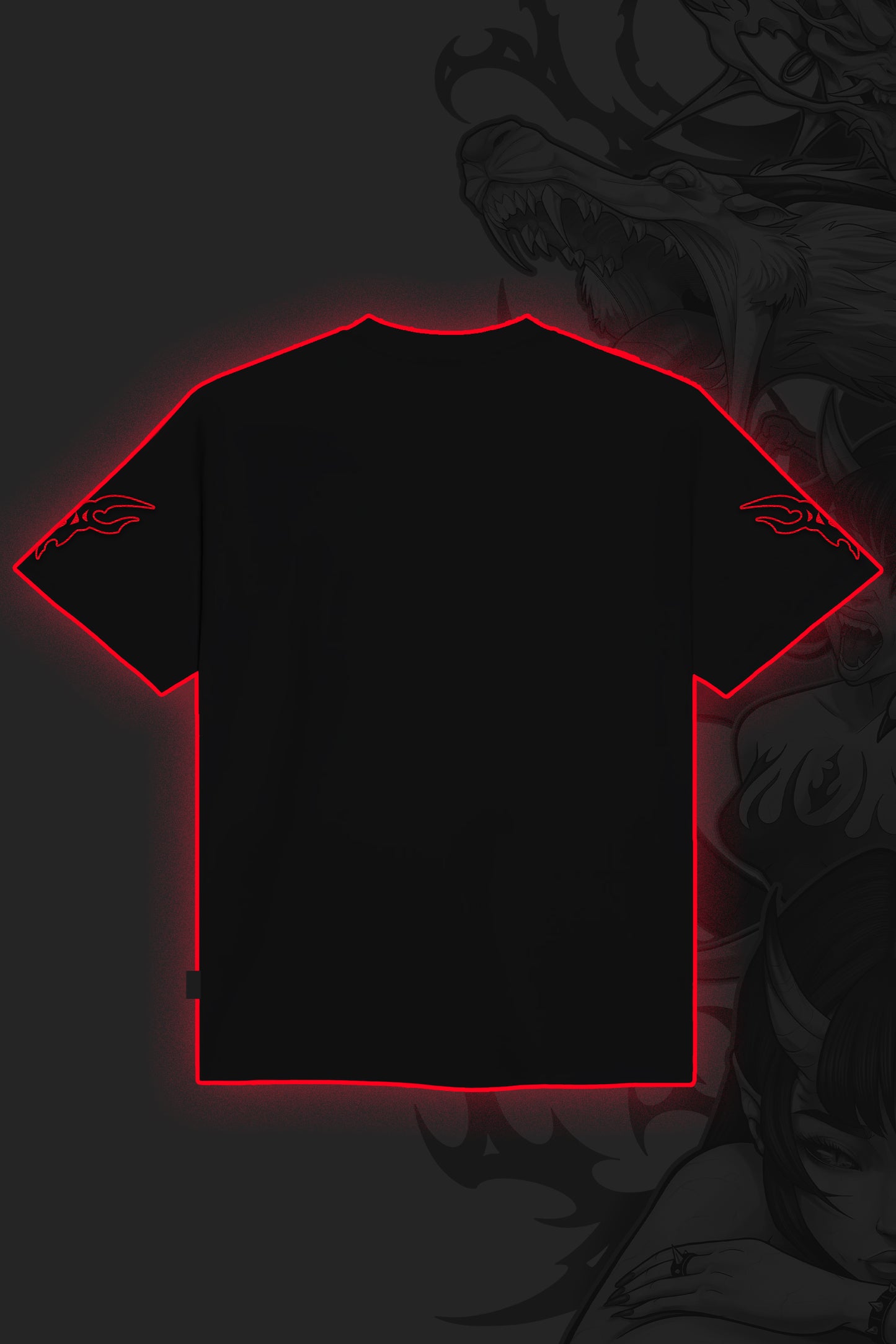 DEMON BLACK OVERSIZE TEE