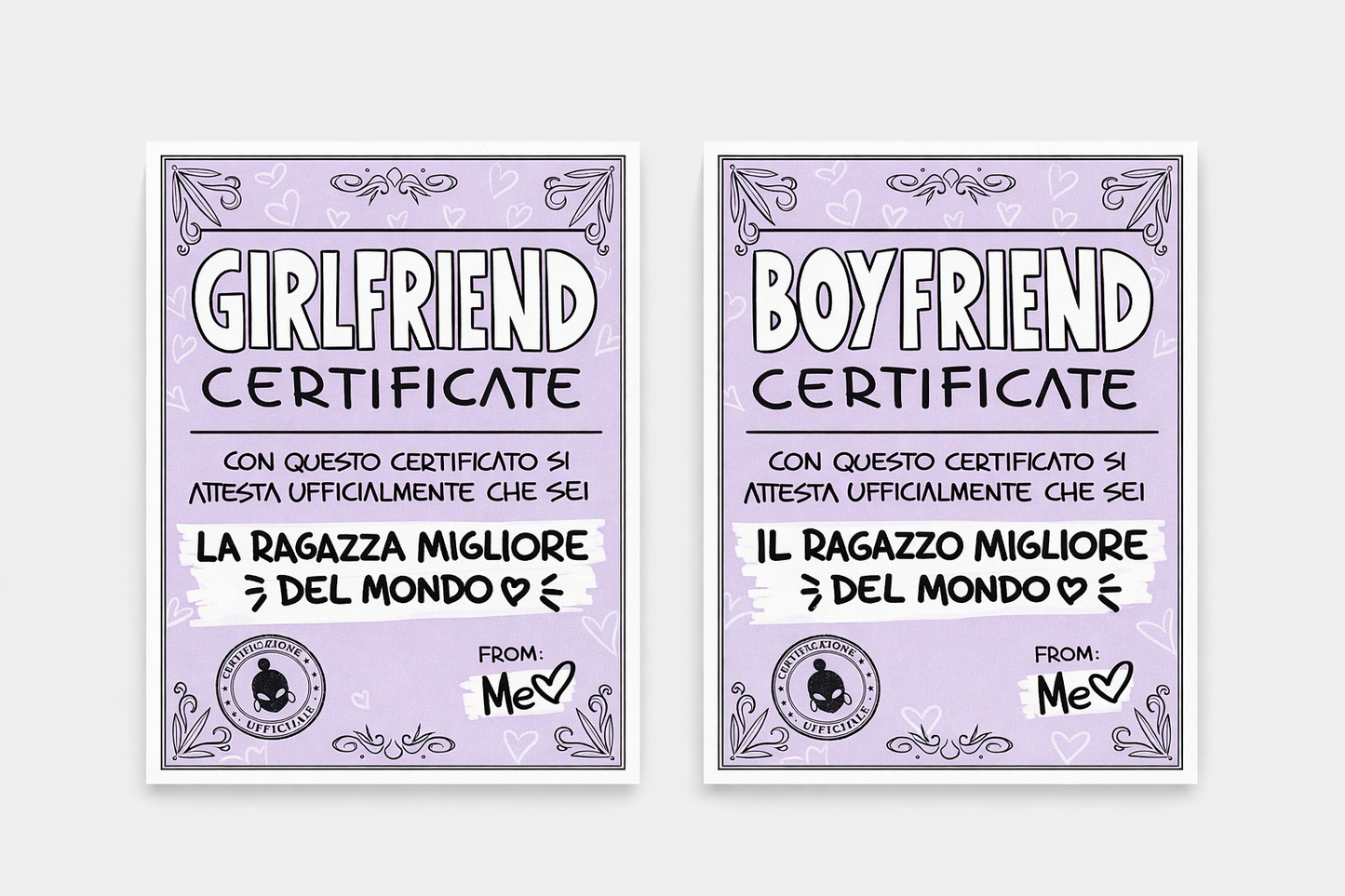 GIRLFRIEND CERTIFICATE