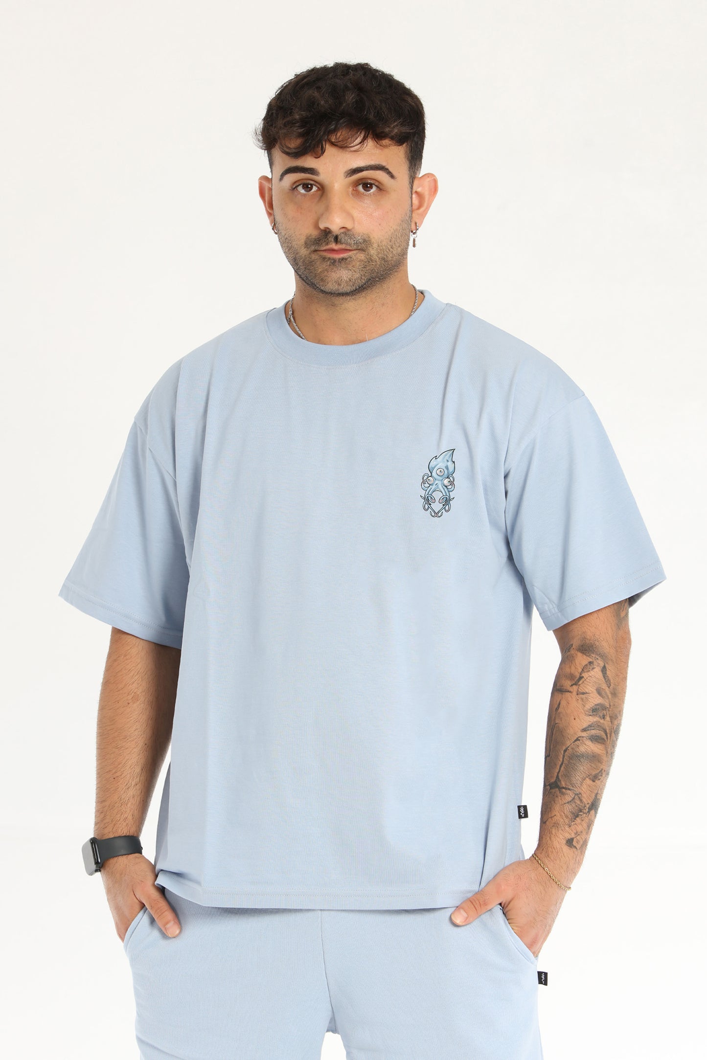 SEA QUEEN OVERSIZE CELESTE T-SHIRT