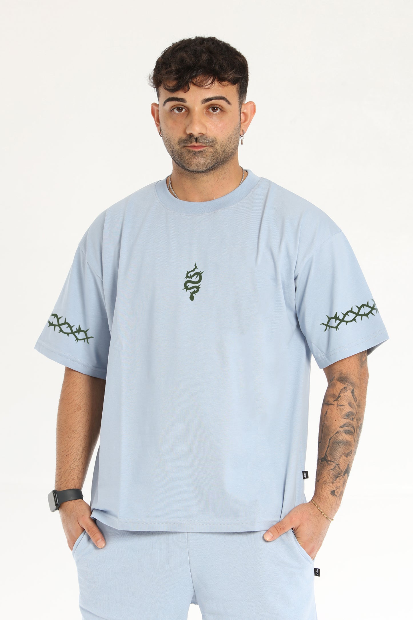 MEDUSA OVERSIZE CELESTE T-SHIRT