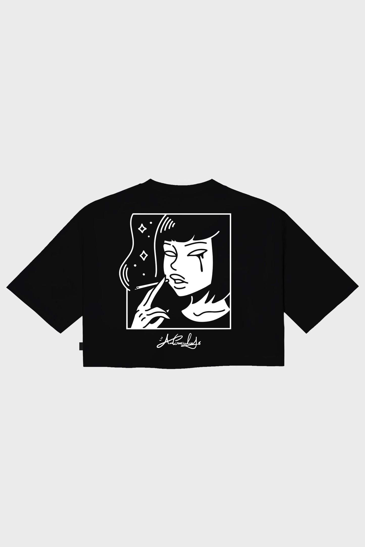 CROP TOP LILY VINTAGE BLACK