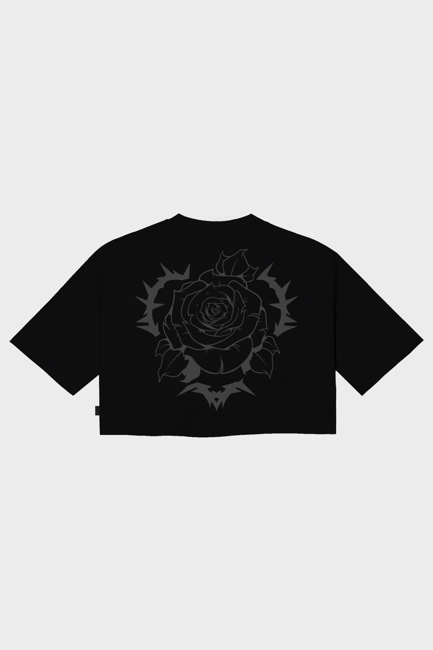 CROP TOP ROSE BLACK