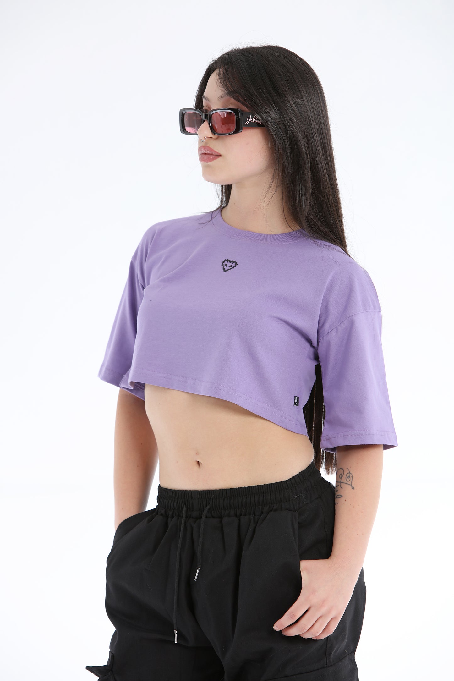 CROP TOP ROSE LILLA