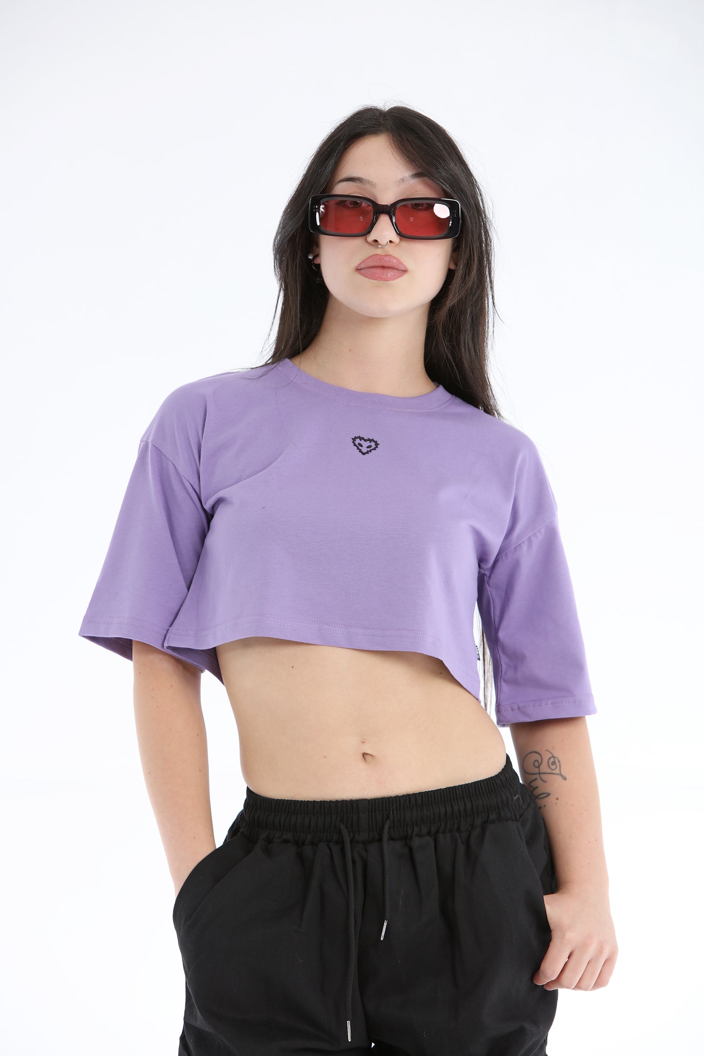 CROP TOP ROSE LILLA