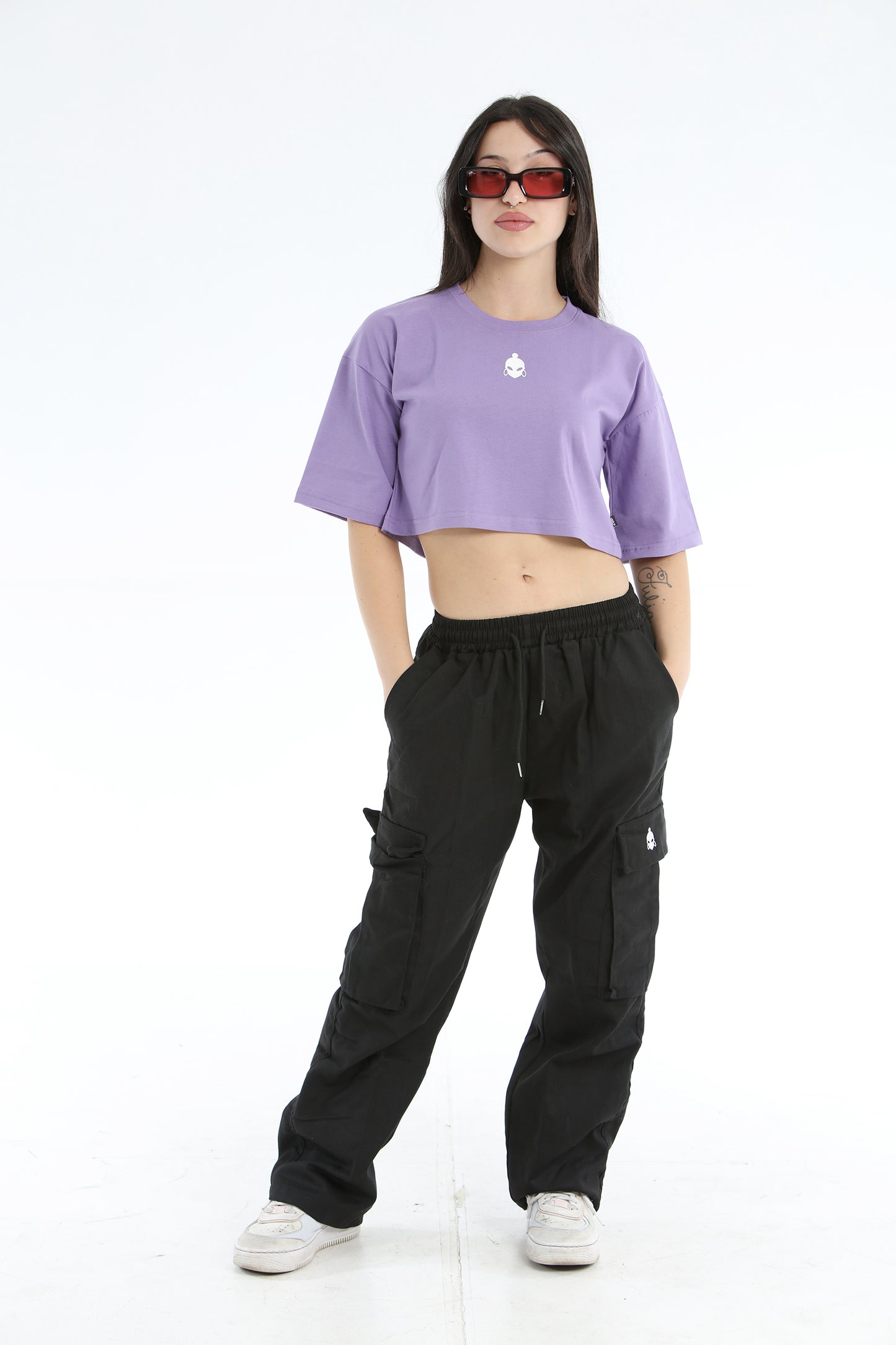 CROP TOP BASIC LILLA