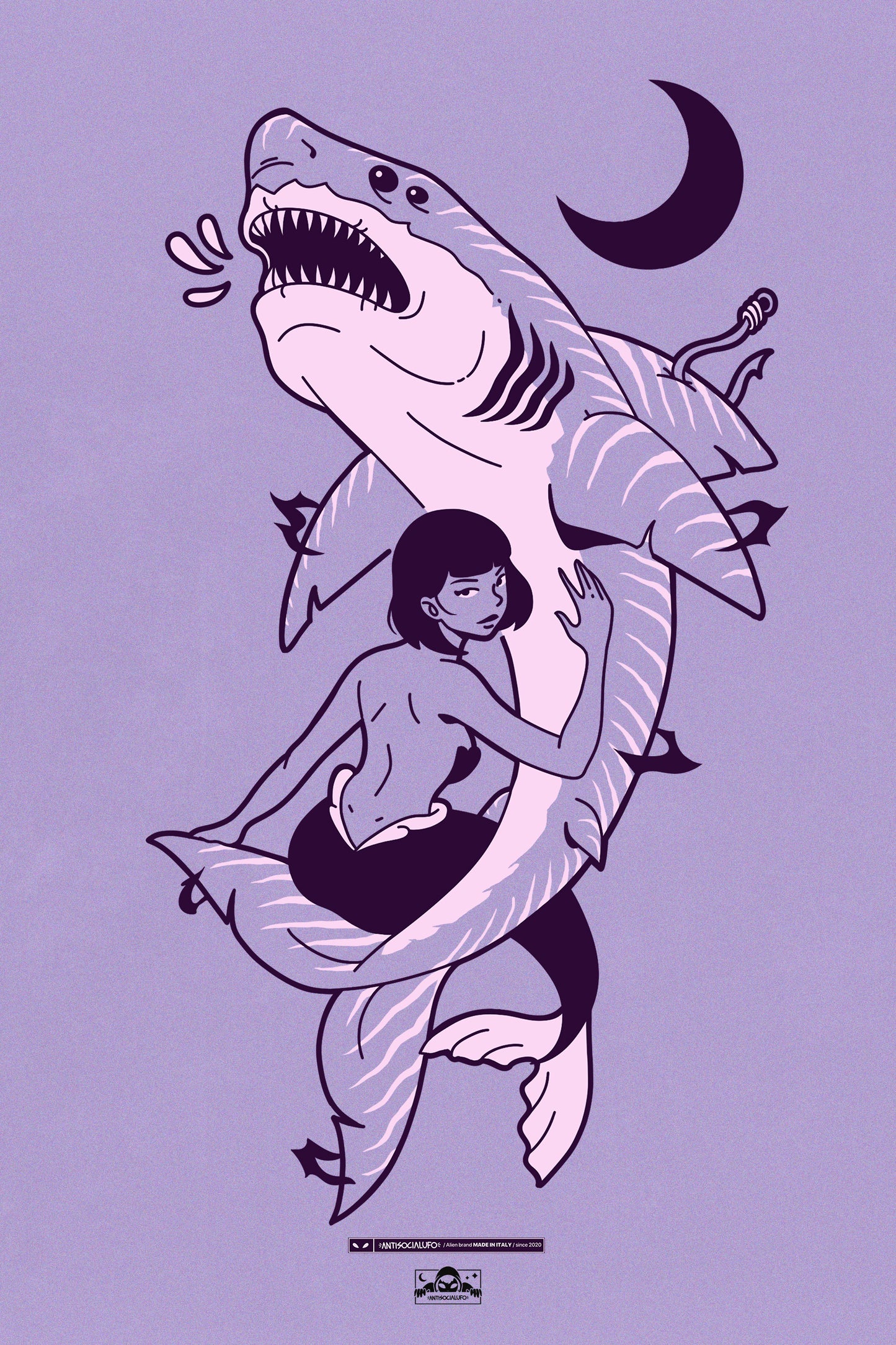 LILY SHARK LILLA T-SHIRT