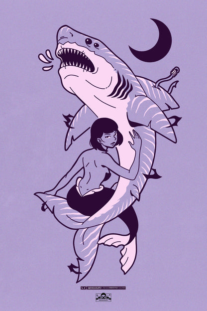 LILY SHARK LILLA T-SHIRT