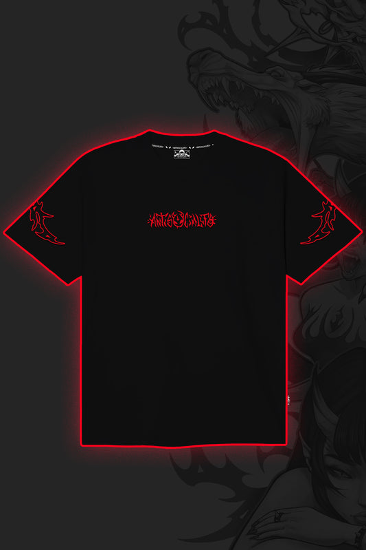 DEMON BLACK OVERSIZE TEE