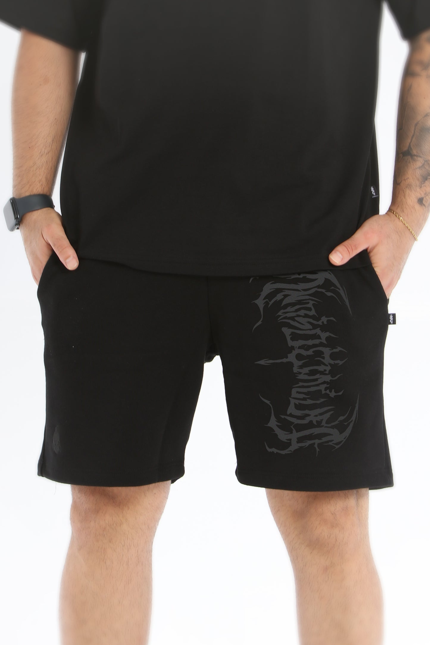 DEATH METAL SHORTS BLACK