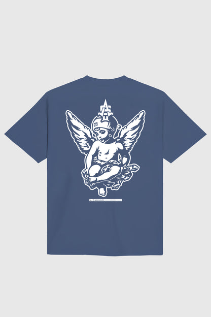 ANGEL STATUE OVERSIZE T-SHIRT BLACK