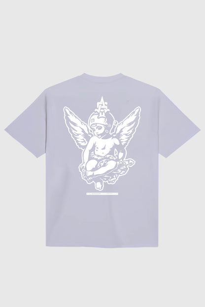 ANGEL STATUE OVERSIZE T-SHIRT BLACK