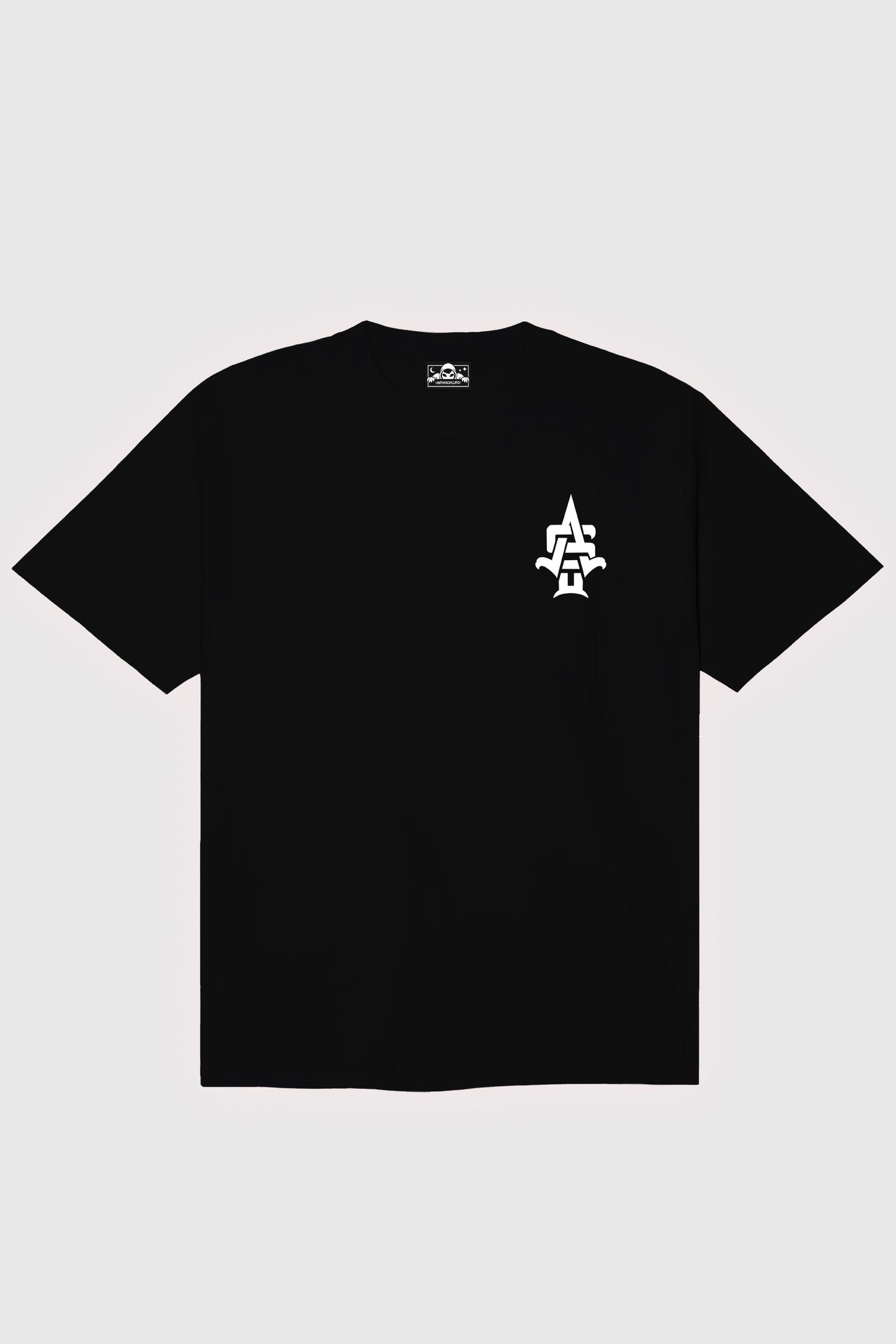 ANGEL STATUE OVERSIZE T-SHIRT BLACK