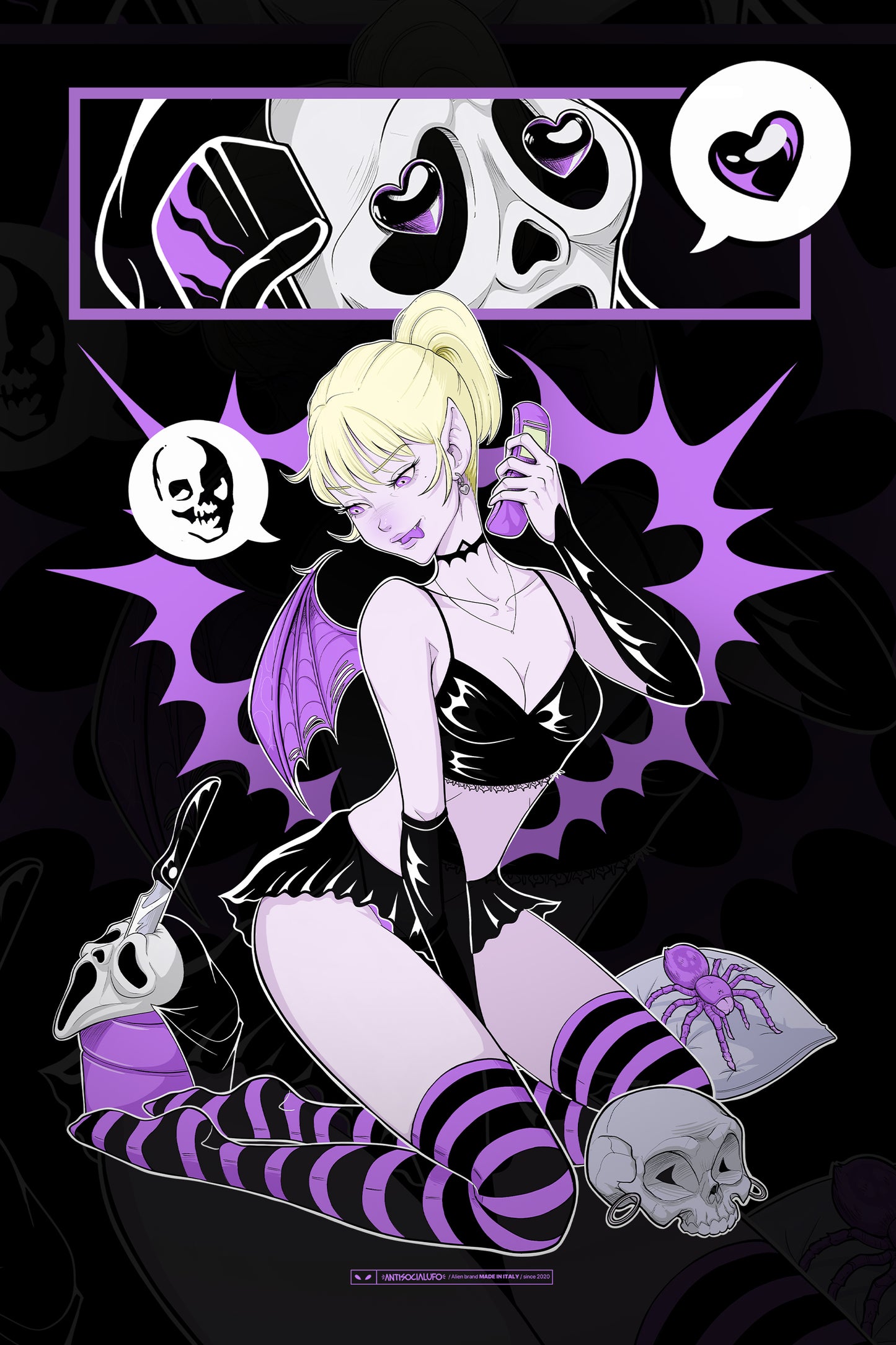 SCREAM BLACK OVER T-SHIRT