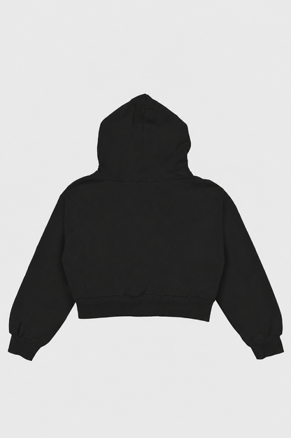 CROP HOODIE LOGO MINIMAL