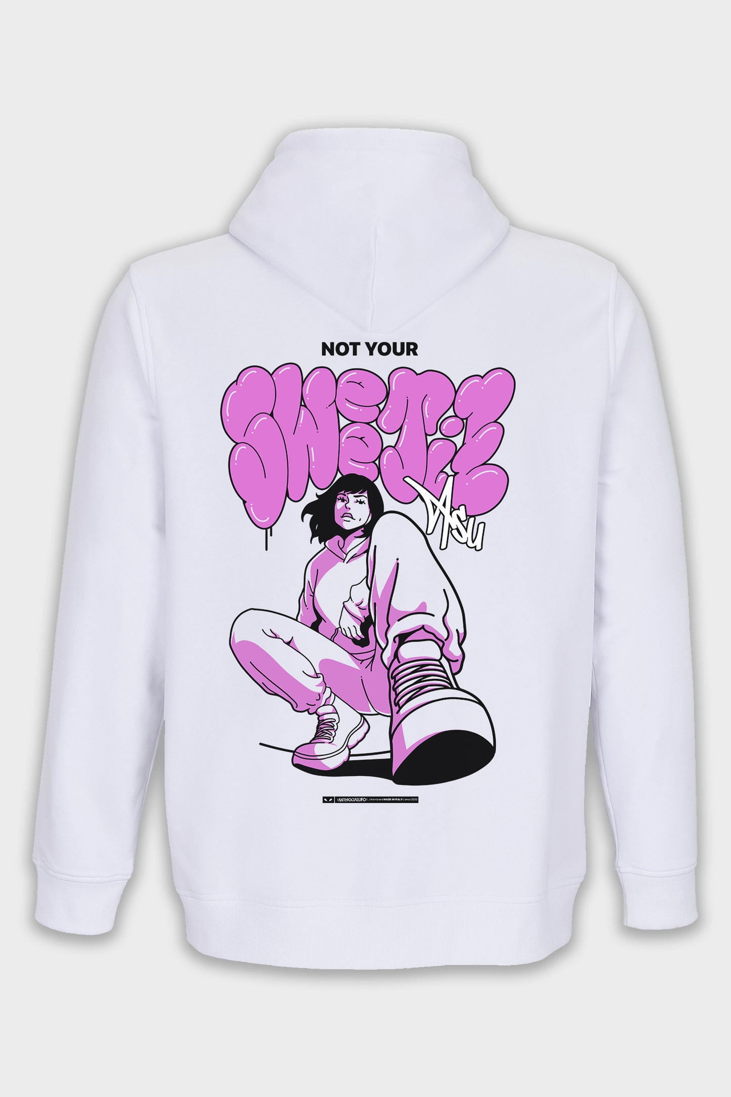 HOODIE ZIP SWEETIE WHITE