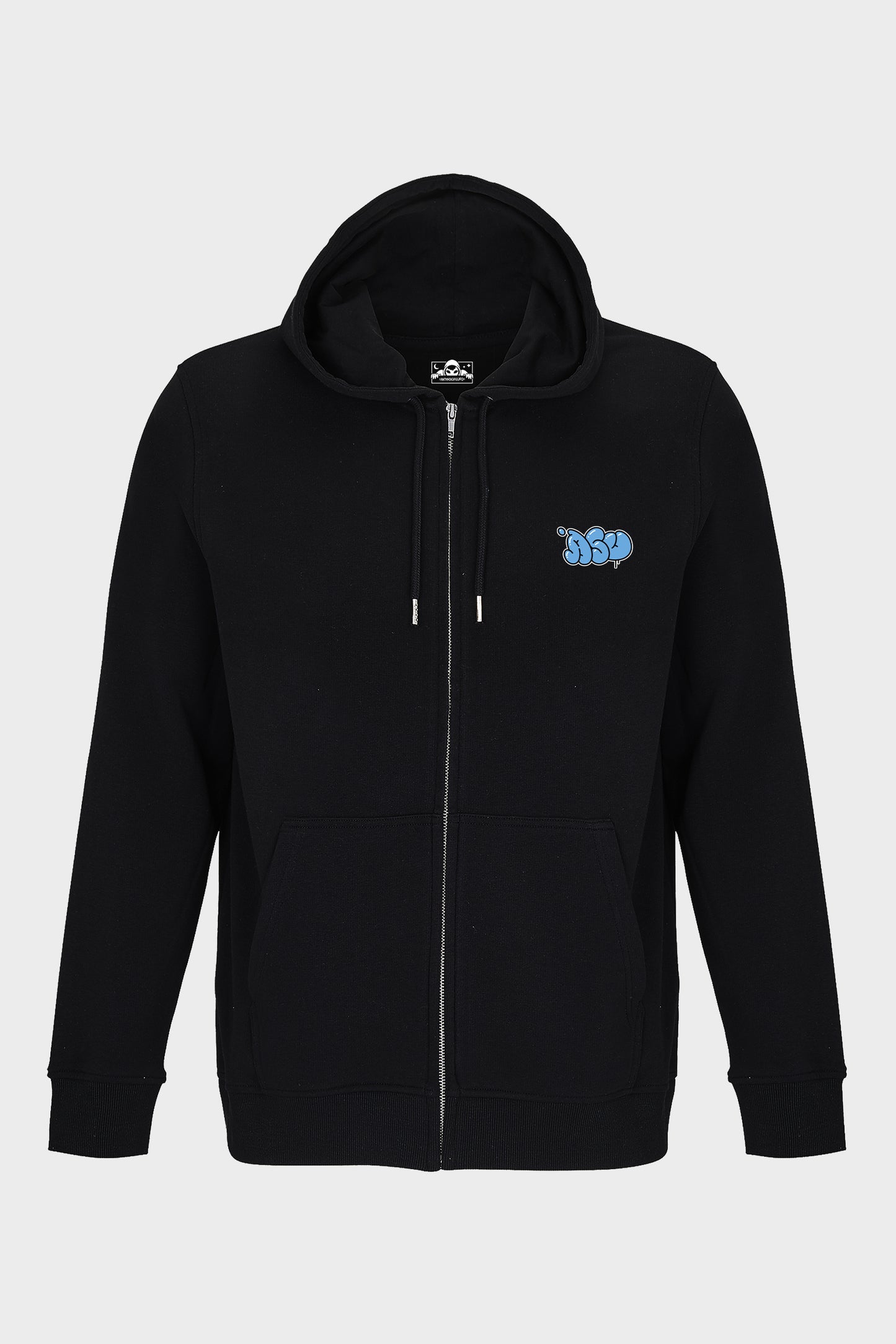 HOODIE ZIP CRAZY BLACK