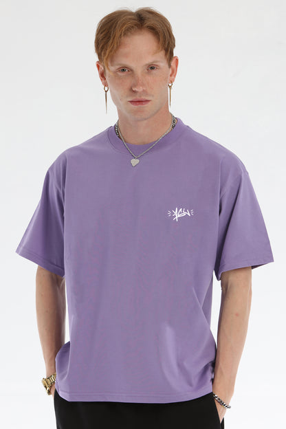BALACLAVA OVERSIZE T-SHIRT LILAC