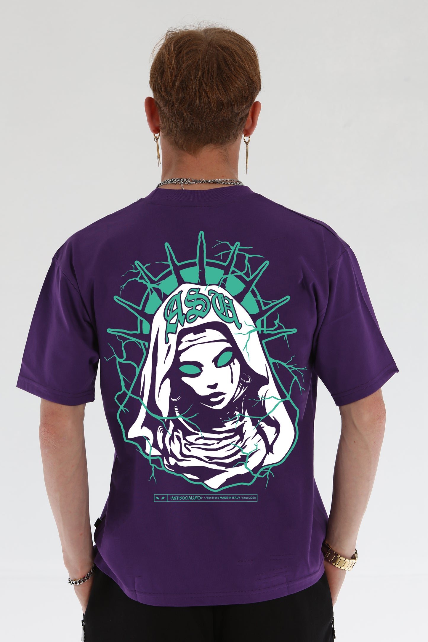 MARY OVERSIZE T-SHIRT PURPLE