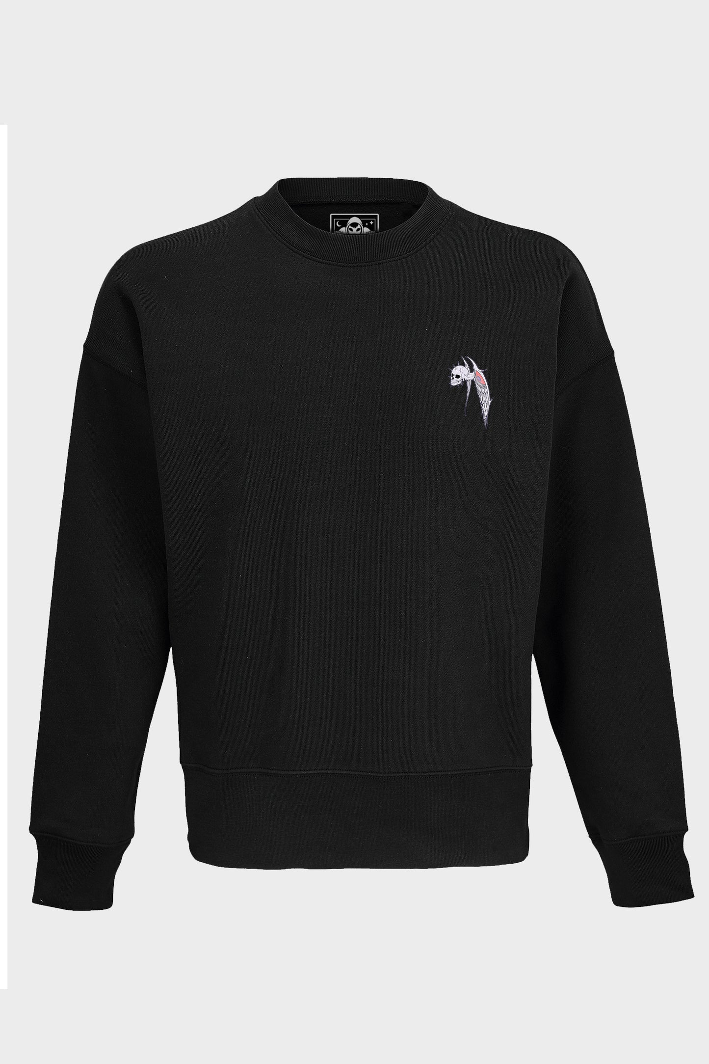 CREWNECK BLACK LILY ANGEL