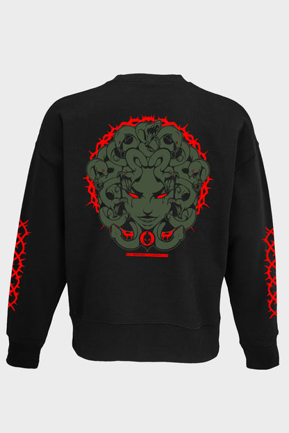 CREWNECK BLACK MEDUSA II