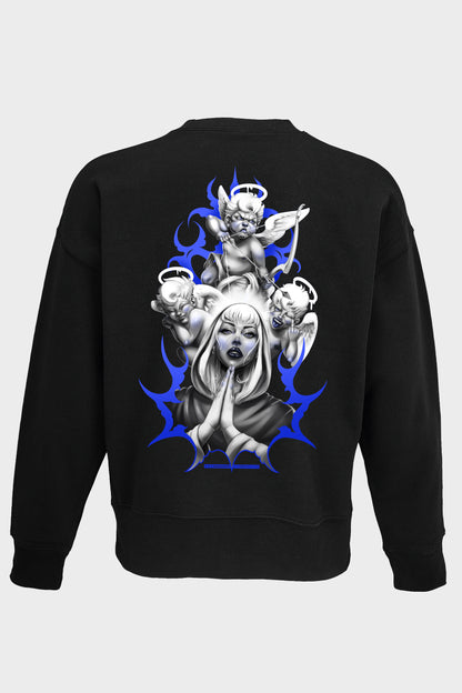 CREWNECK BLACK BLESSED