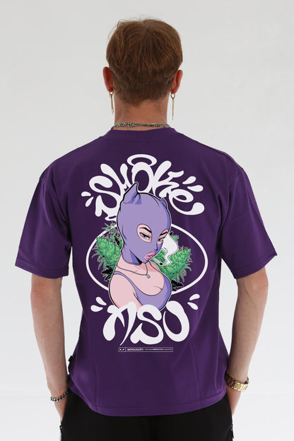 BALACLAVA OVERSIZE T-SHIRT VIOLA