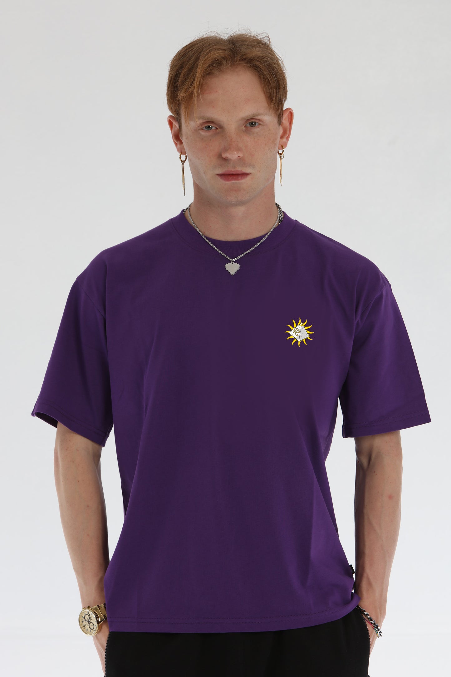 LILY EGIPT OVERSIZE VIOLA T-SHIRT