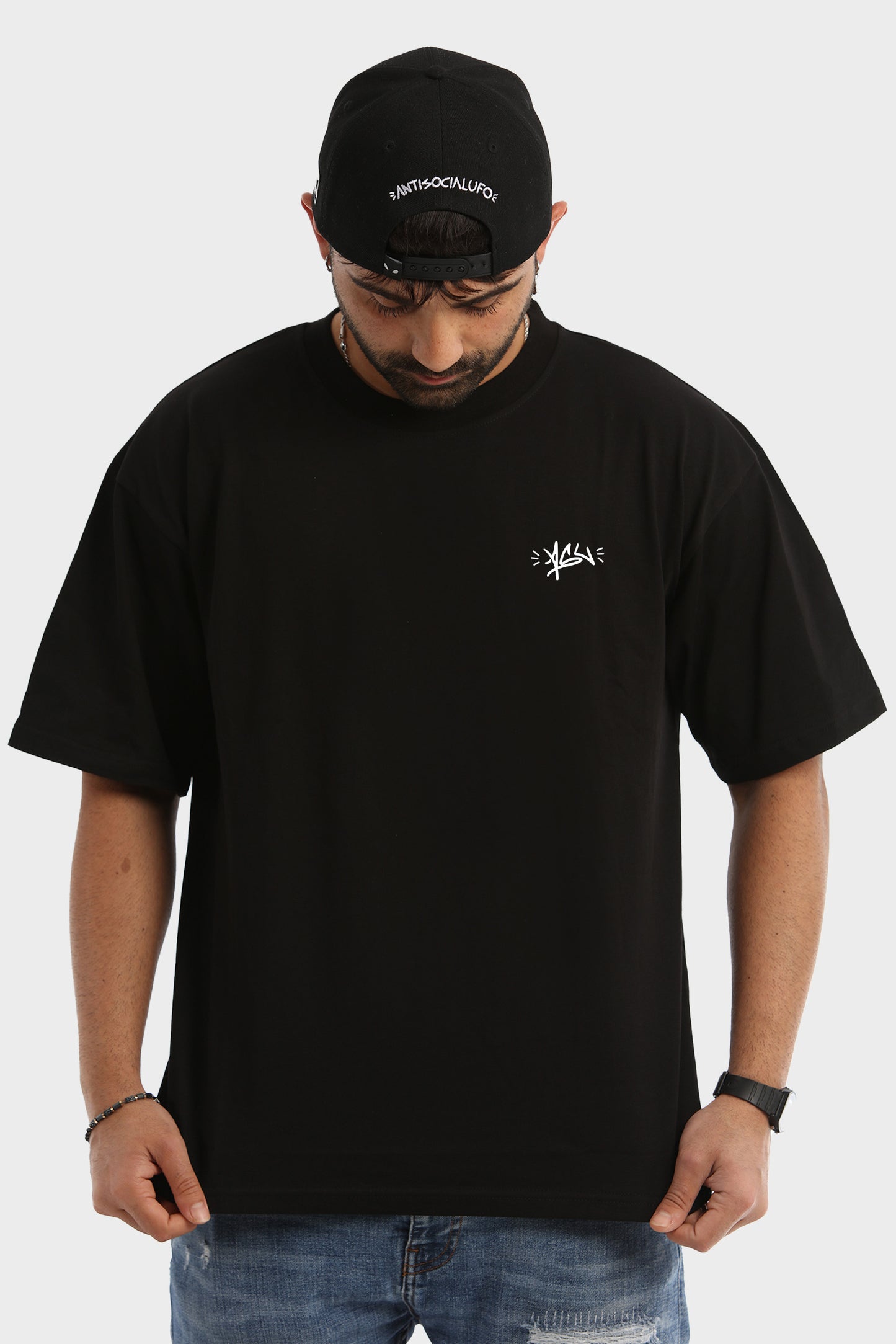 BALACLAVA OVERSIZE T-SHIRT NERA