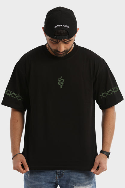 MEDUSA OVERSIZE BLACK T-SHIRT