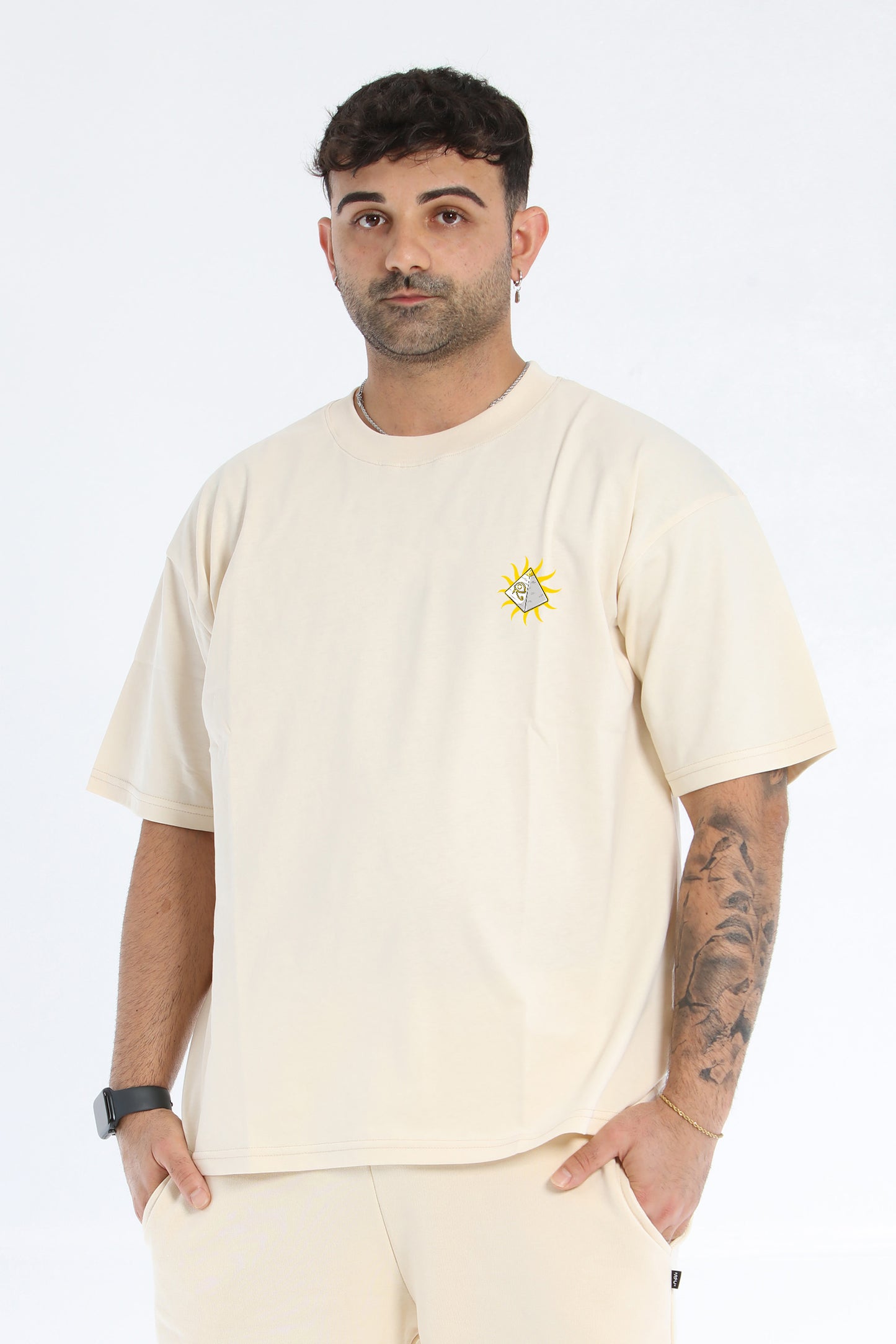 LILY EGIPT OVERSIZE NOCCIOLA T-SHIRT