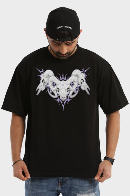 GOAT BLACK OVERSIZE T-SHIRT