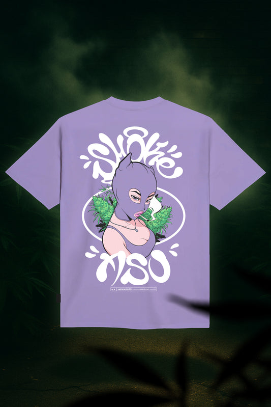 BALACLAVA OVERSIZE T-SHIRT LILAC