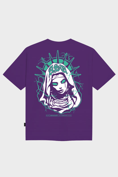 MARY OVERSIZE T-SHIRT PURPLE