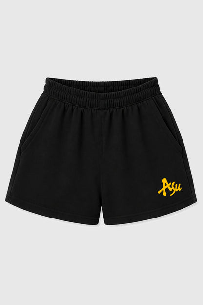 MIRROR SHORTS GIRL BLACK