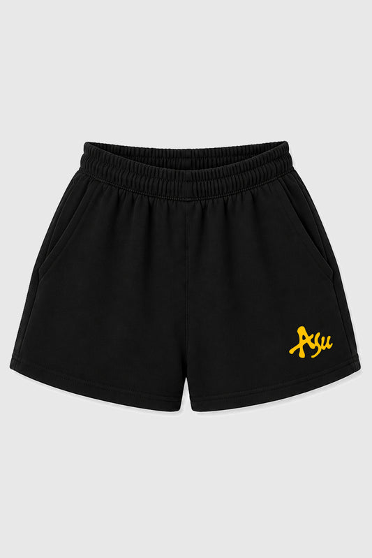 MIRROR SHORTS GIRL BLACK