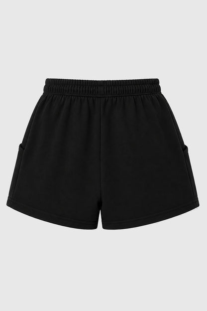 MIRROR SHORTS GIRL BLACK