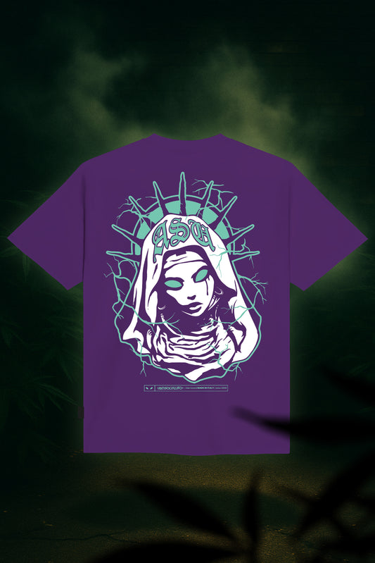 MARY OVERSIZE T-SHIRT PURPLE