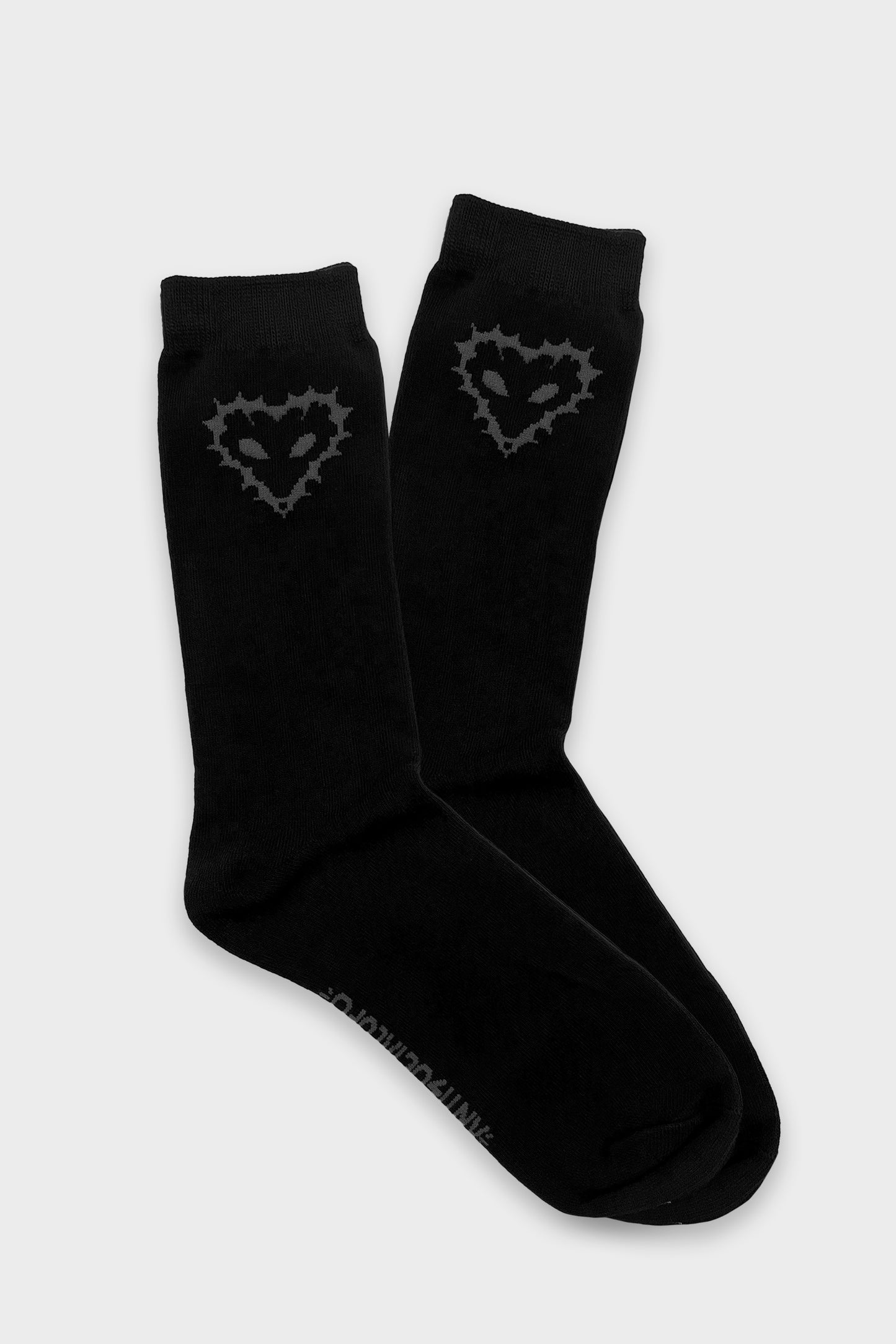 HEART BLACK SOCKS