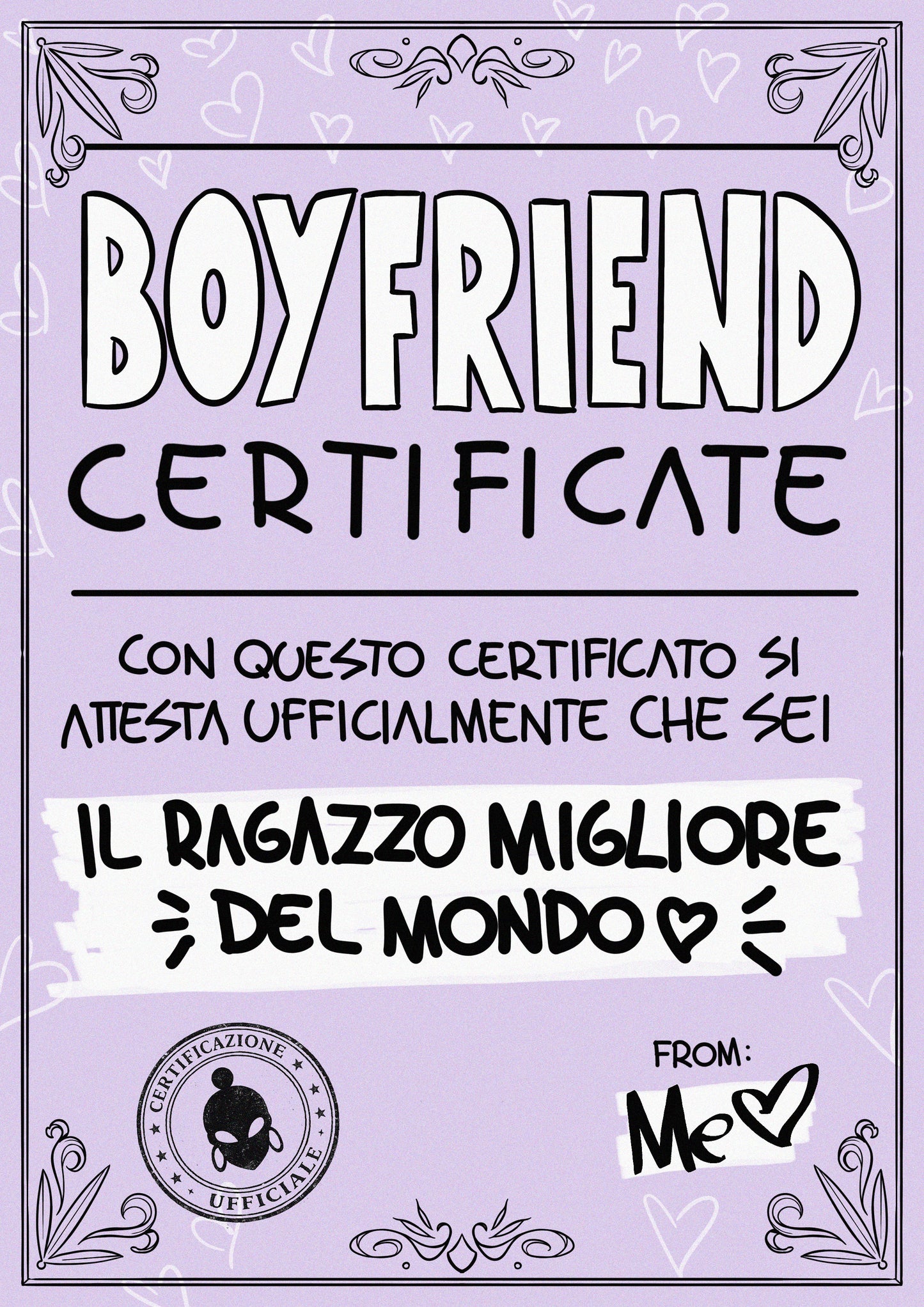 BOYFRIEND CERTIFICATE