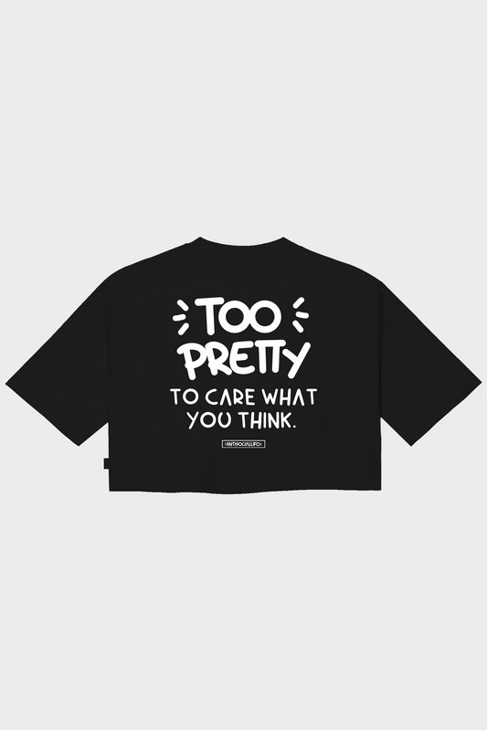 CROP TOP TOO PRETTY NERO