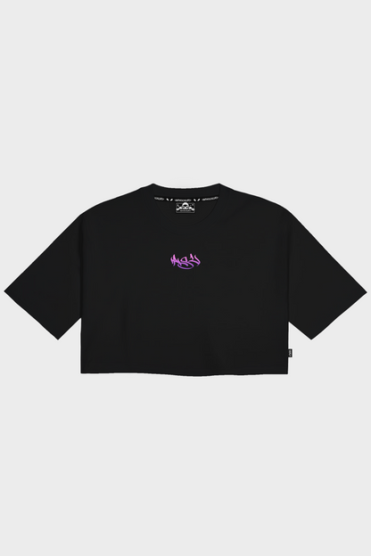 SCORPION CROP TOP NERO