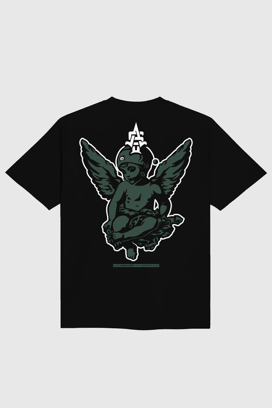 ANGEL STATUE GREEN OVERSIZE T-SHIRT