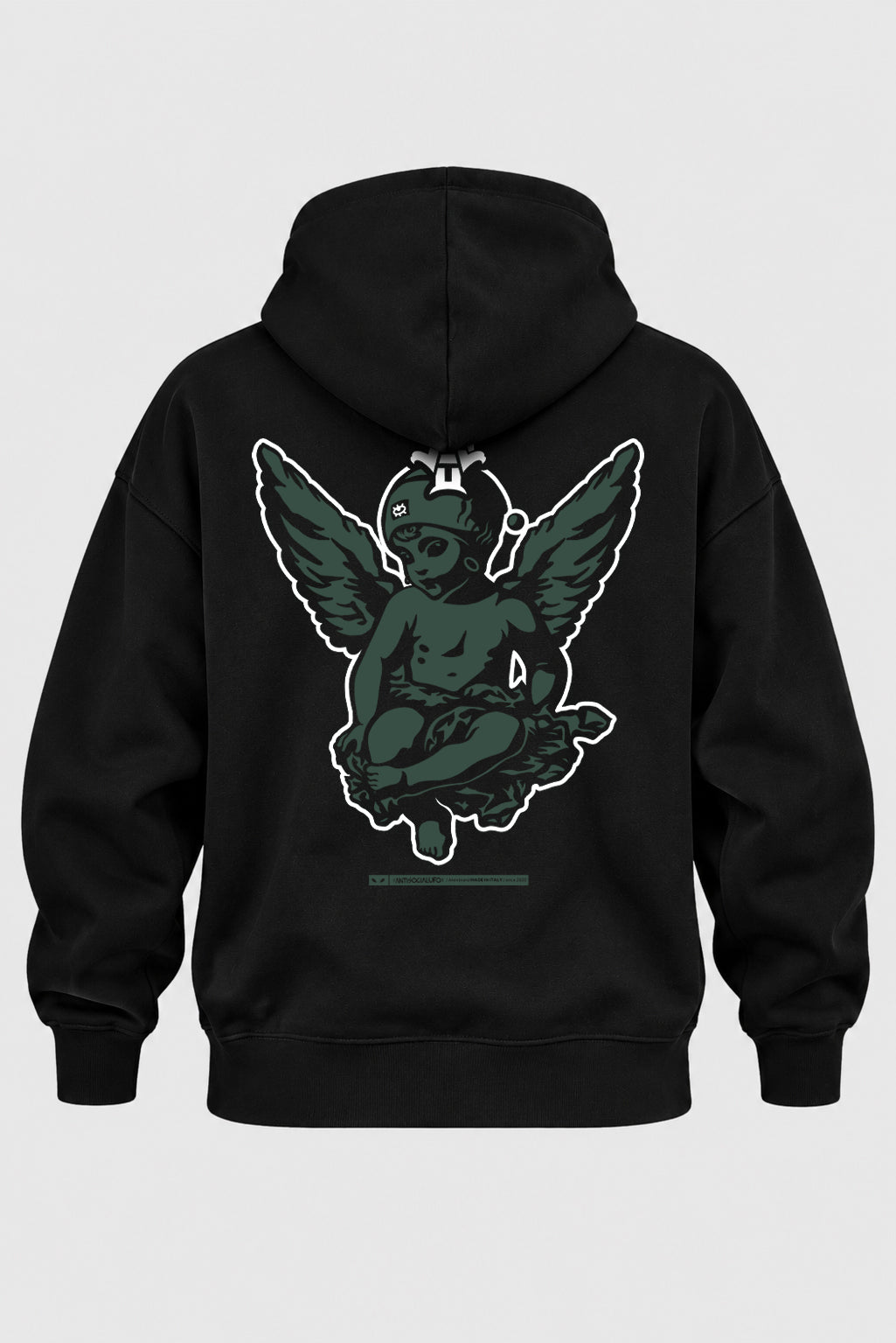 ANGEL STATUE GREEN NEW HOODIE