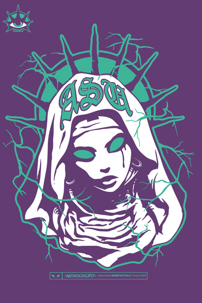 MARY OVERSIZE T-SHIRT PURPLE